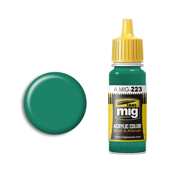 Ammo by Mig Jimenez Interior Turquoise Green Acrylic Paint AMIG0223