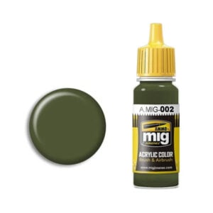 Ammo by Mig Jimenez RAL 6003 Olivgrun Opt 2 Acrylic Paint AMIG0002 Swatch