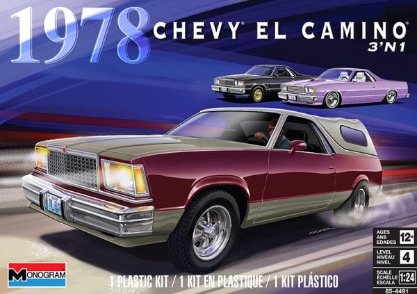 Revell Monogram 1978 Chevy El Camino 3N1 85-4491