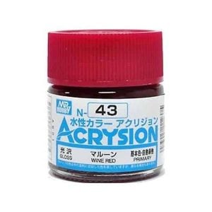 Mr Hobby Acrysion Wine Red Gloss Primary N43