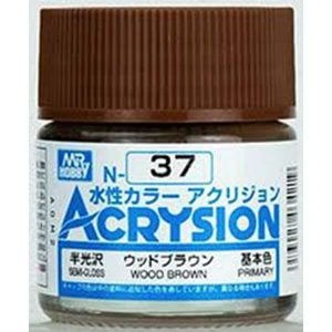 Mr Hobby Acrysion Wood Brown Semi-Gloss Primary N37