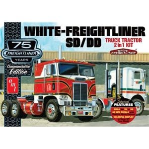 AMT 1/25 Scale White Freightliner 2 in 1 SC/DD COE 75th Anniversary 1046