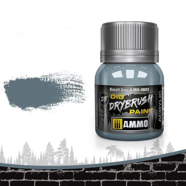 Ammo by Mig Dio Drybrush Basalt Grey AMIG0603