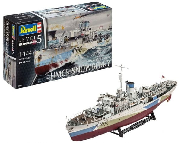 Revell HMCS Snowberry Flower Class Corvette 1:144 Scale RVG 05132