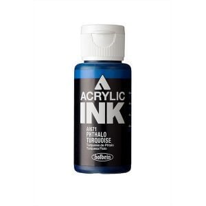 Holbein Acrylic Ink Phthalo Turquoise 30 ml AI671B