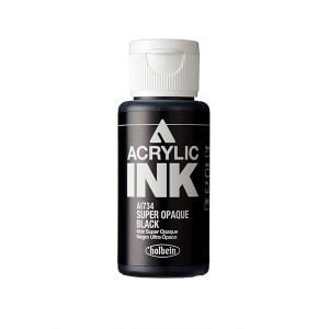 Holbein Acrylic Ink Super Opaque Black 30 ml AI734C