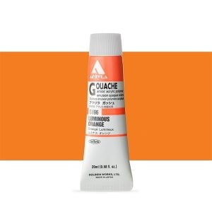 Holbein Acrylic Gouache Luminous Orange 20ml D196C