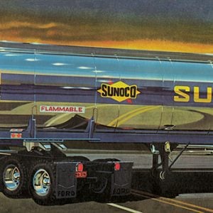 AMT Freuehauf Plated Tanker Trailer Sunoco 1:25 Scale 1239