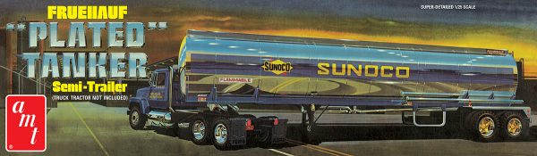 AMT Freuehauf Plated Tanker Trailer Sunoco 1:25 Scale 1239