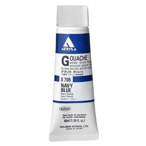 Holbein Acrylic Gouache Navy Blue 20ml D098A