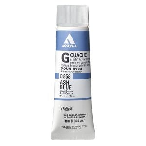 Holbein Acrylic Gouache Ash Blue 20ml D158A