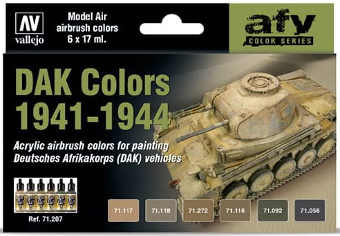 Vallejo Paint 17ml Bottle DAK Vehicle 1941-1944 Model Air Paint