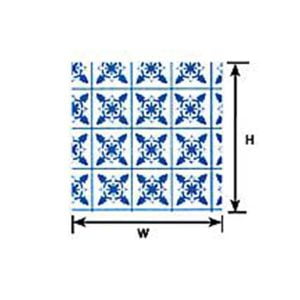 Plastruct 1:12 Scale Blue Square Tile 91862