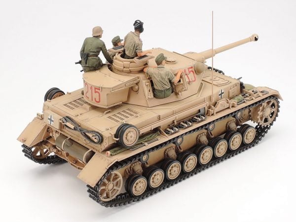 rear view Tamiya German Tank Panzerkampfwagen IV Ausf.G Early Production 1:35 Scale 35378