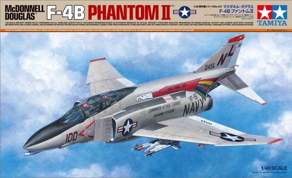 Tamiya McDonnell Douglas F-4B Phantom II 1:48 Scale 61121