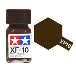 Tamiya Enamel Paint XF-10 XF10 Flat Brown 80310