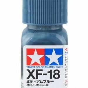 Tamiya Enamel Paint XF-18 XF18 Flat Med Blue 80318