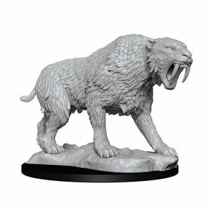 WizKids Pathfinder Deep Cuts Unpainted Miniatures Wave 14 Saber-Toothed Tiger 90272