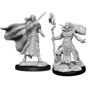 Wizkids Magic The Gathering Miniatures à peindre Wave 14 Elf Fighter & Elf Cleric 90279