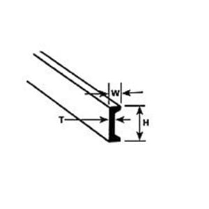 Plastruct 5/16" Sytrene Channel 90537