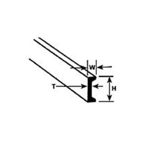 Plastruct 1/4" Sytrene Channel 90536