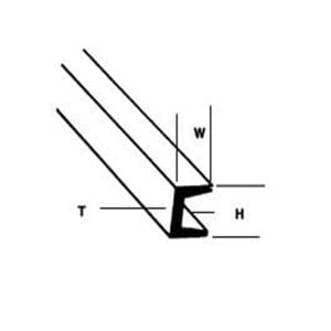 Plastruct 1/4" Styrene Deep Channel 90585