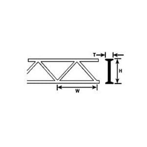 Plastruct 3/16" Styrene Warren Open 90652