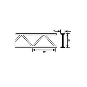 Plastruct 1/4" Styrene Warren Open 90653