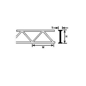 Plastruct 3/8" Styrene Warren Open 90654