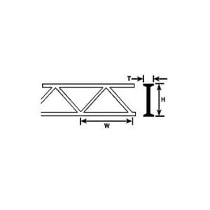 Plastruct 5/8" Styrene Warren Open 90656