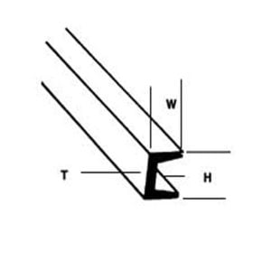 Plastruct 3/32" Styrene Deep Channel 90582