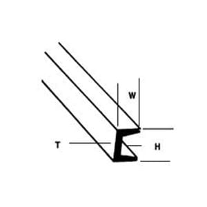 Plastruct 1/8" Styrene Deep Channel 90583