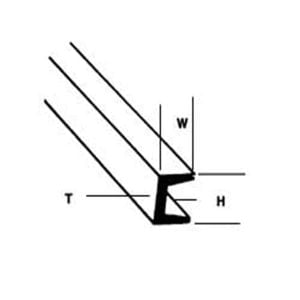 Plastruct 3/16" Styrene Deep Channel 90584