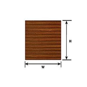 Plastruct 1/8" Clapboard Siding Sheet 91551