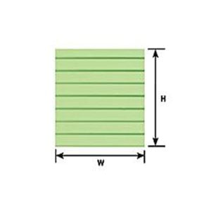 Plastruct 3/16" Clapboard Siding Sheet 91552