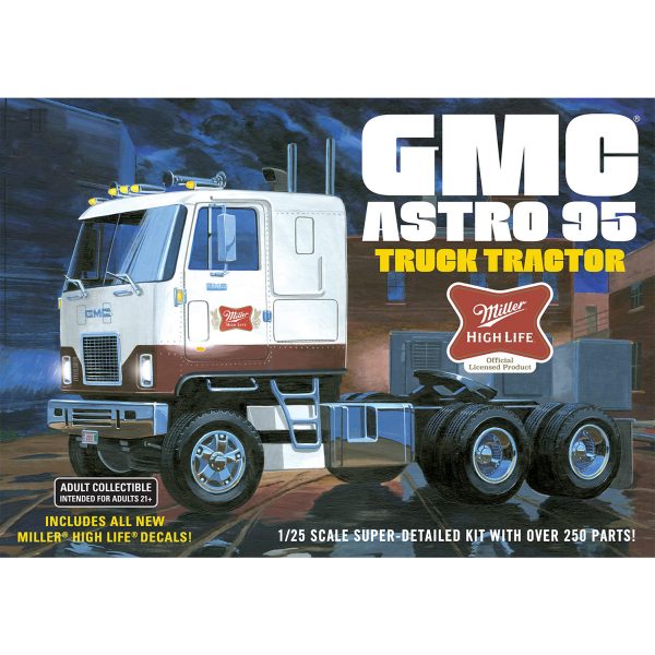 AMT GMC Astro 95 Truck Tractor Miller Beer 1/25 Scale 1230