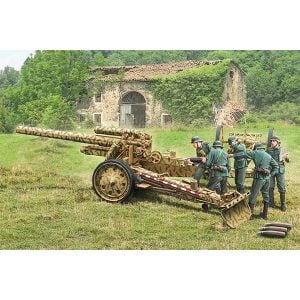 Italeri 15 cm Field Howitzer with 5 Figurines Échelle 1:72 7082