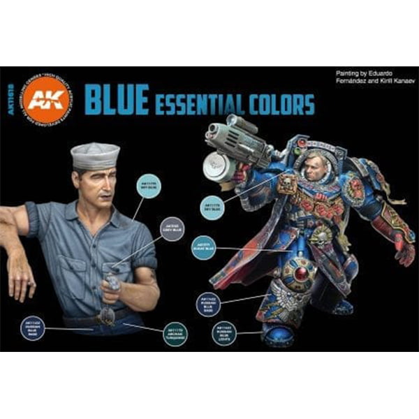 AK Interactive 3rd Generation Blue Essential Colors Paint Set 11618 • Canada's  largest selection of model paints, kits, hobby tools, airbrushing, and  crafts with online shipping and up to date inventory.