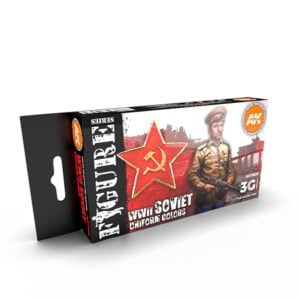 AK Interactive Acrylic 3rd Gen Soviet WWII Uniform Colors Paint Set 11635