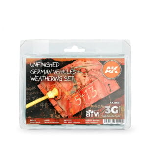 AK Interactive Acrylic 3rd Gen Unfinished German Vehicles Weathering Paint Set 11651