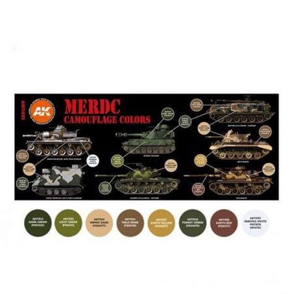 AK Interactive Acrylic 3rd Gen MERDC Camouflage Colors Paint Set 11653 •  Canada's largest selection of model paints, kits, hobby tools, airbrushing,  and crafts with online shipping and up to date inventory.