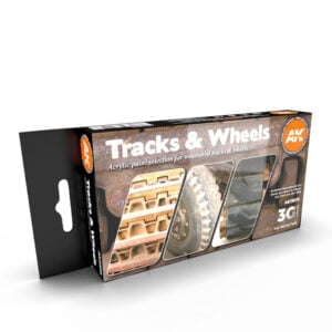 AK Interactive Acrylic 3rd Gen Tracks And Wheels Paint Set 11672