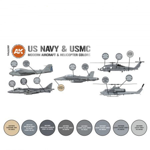 AK Interactive Acrylic 3rd Gen Air US Navy and USMC Modern Aircraft and  Helicopter Paint Set 11744 • Canada's largest selection of model paints,  kits, hobby tools, airbrushing, and crafts with online