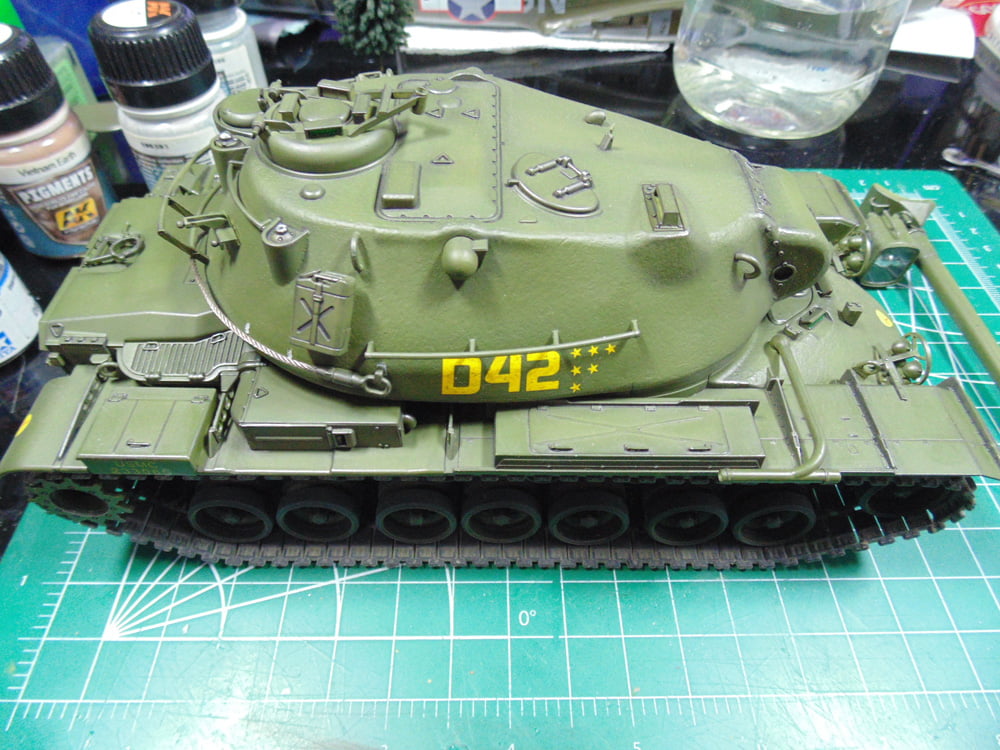 Tank on Cutting Mat