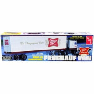 AMT Beaded Panel 40 ft Semi Trailer Fruehauf Van Miller Beer 1:25 Scale 1234