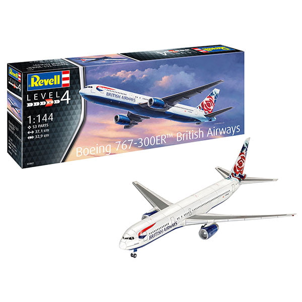 Revell Boeing 767-300ER British Airways 1/144 Scale RVG 03862