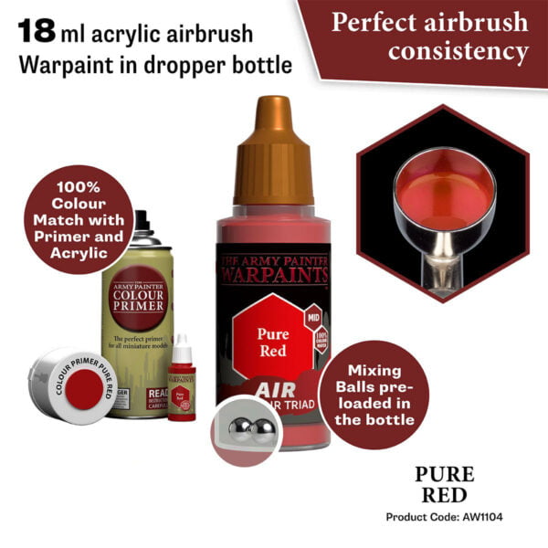 The Army Painter Air Pure Red 18ml AW1104