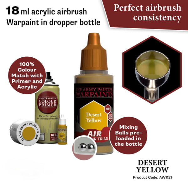 The Army Painter Air Desert Yellow 18ml AW1121