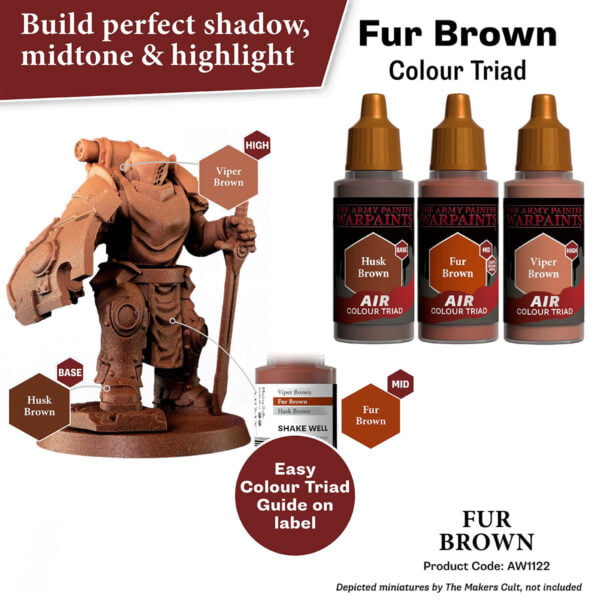 The Army Painter Air Fur Brown 18ml AW1122