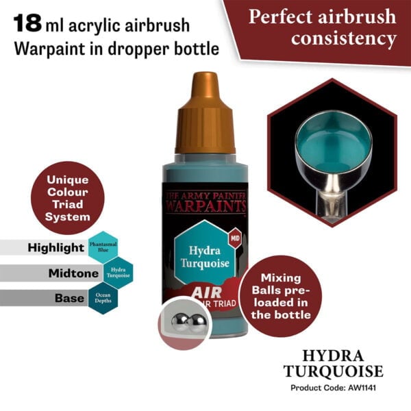 The Army Painter Air Hydra Turquoise 18ml AW1141